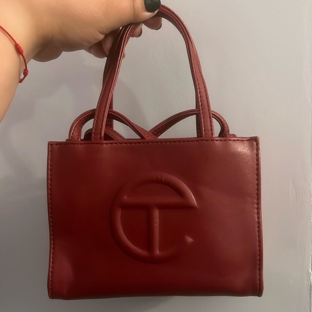 TELFAR - Small Shopping Bag in OxBlood